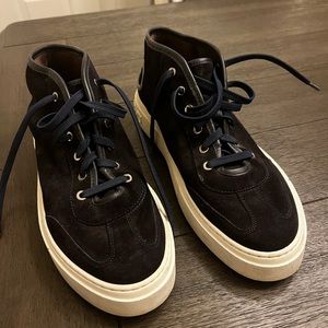 Salvatore Feragamo Suede leather logo sneaker